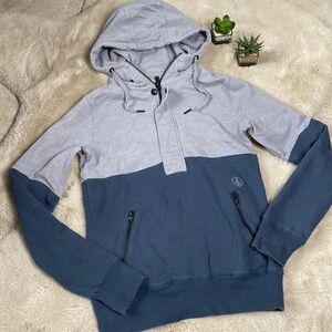 Volcom Hoody Pullover Blue Gray Color Block Men’s XS